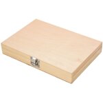 Coffret de 8 m�ches � tari�re en acier au carbone, queue hexagonale usin�e, coffret en bois.