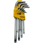 Coffret de 9 cls torx  double extrmit en chrome vanadium - qualit professionnelle