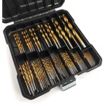 Coffret 99 forets h�lico�daux - m�tal rev�tu titane - �1. 5 - 10mm - pour bois et plastique - professionnel ...
