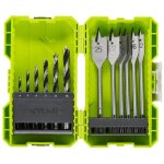 Coffret antichocs empilable 12 accessoires de per�age bois rak12swd - ryobi