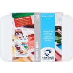 Coffret d'aquarelle - van gogh - pocket box - 15 godets - pinceau inclus - 14x19 cm