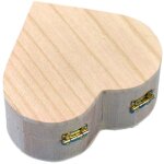 Coffret cadeau en bois love, petite bo�te � bijoux en bois faite main en forme de c?ur