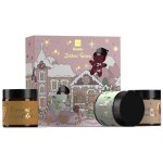 Coffret cadeau hiskin de 3 bougies roses � la cire de soja.