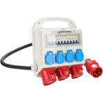 Coffret de chantier 2 x cee 16a 400v + 1 x cee 32a 400v + 4 x 230v ip44 5 p�les avec c�ble pour les chantiers ...
