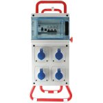 Coffret de chantier monophas� 4 prises 16a �tanche ip65 - avec ou sans pietement - ip65 - 4pc mono 16a ...