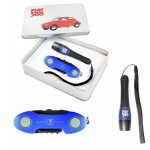 Coffret couteau multifonctions et torche fiat 500