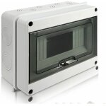 [jamais utilis�] coffret �lectrique �tanche ip65 1 rang�e 8 modules ? montage mural pour chantiers humides ...
