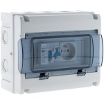 Zenitech - coffret lectrique tanche ip65 8 modules quip + accessoires