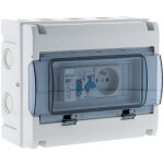 Zenitech - coffret �lectrique �tanche ip65 8 modules �quip� + accessoires
