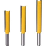 Coffret de fraises pour dfonceuse et affleureuse 8mm jarret jeu de mors droits outils de travail du ...