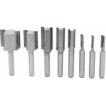 Coffret de fraises pour d�fonceuse et affleureuse 8pcs 1 / 4  tige droites / dado router bit set, fraises ...