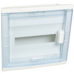 Coffret modulaire encastr� 1 rang�e 12 + 2 modules avec porte isolante galb�e transparente legrand 001521 ...