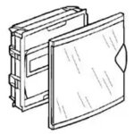 Coffret modulaire encastr 1 range 6 + 2 modules 213x205x71mm porte isolante transparente legrand 001420 ...