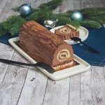 Coffret moule a buche et plaque motif Coffret moule a buche et plaque motif