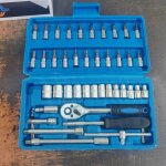 Coffret � outils kit d'outils d'outils jeu de cl�s � douilles, 46 pi�ces
