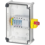 Coffret de proximit� 63a ik07 4 p�les avec interrupteur - sectionneur vistop et bornier de terre viking ...