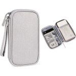 Un coffret de rangement lectronique tui de transport antichoc protection rigide (gris, sac uniquement) ...