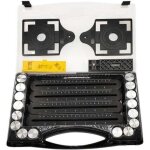 Un coffret r�gle de mesure multi - angle pour carrelage - outil d'angle noir - pochoir d'angle en alliage ...