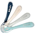 Coffret repas béaba 4 cuillères en silicone 2e âge Coffret repas béaba 4 cuillères en silicone 2e âge