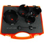 Coffret de scie tr�pans multi construction 64 - 114mm 5 pcs - bahco 3833 - promoset - 2