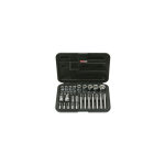Ks tools - coffret de douilles et douilles tournevis torx� perc�, 1 / 4'' - 3 / 8'' - 1 / 2'', 30 pi�ces ...