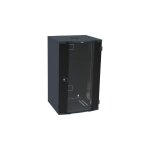 Coffret vdi fixe gris anthracite 19 pouces 21u lcs� 1000x600x580mm porte vitr�e serrure � cl� 2433 a ...