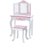 Teamson kids - coiffeuse enfant en bois table maquillage miroir tabouret fantasy fields teamson td - ...
