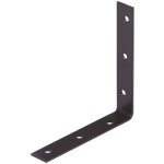 Coin d'angle pour chaise l. 125x125mm, l. 22mm, p. 2mm, galvanis  chaud, avec revtement noir, trou ...