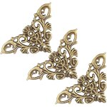 Coin d�coratif, 12 pcs protection pour meubles style antique en forme de creux pour bijoux scrapbook ...