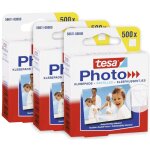 Coins photo - coins adh�sifs transparents, fixation propre, double face, 3 x 500 pcs - tesa