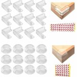 Basetbl - coin de table protection bebe, 24 pièces protecteurs d'angle pour enfants transparent, protege ... Basetbl - coin de table protection bebe, 24 pièces protecteurs d'angle pour enfants transparent, protege ...
