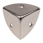 Coin valise acier nickele 45mm