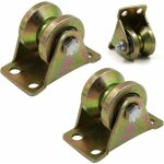 Coinceur, poulie, descendeur, poulies de levage, poulies en v, jeu de 3, capacit� de charge �lev�e, acier ...