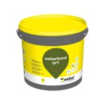 Colle acrylique 12kg, � tack imm�diat pour rev�tements pvc d�coratifs, sans solvant, weberbond lvt , ...