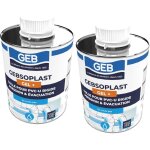 Colle pour raccord en pvc rigide - geb gebsoplast gel plus - flacon de 1 litre avec pinceau - lot de ...