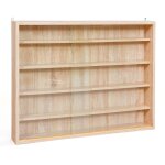 Collect - vitrine murale 5 compartiments aspect ch�ne
