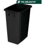 Jvd - collecteur 60l noir 50% mati�re recycl� - mat�riel professionnel