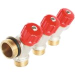 Somatherm - collecteur laiton a portee plate avec vannes a clapet easy lock