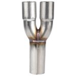 Collecteurs de fusion, collecteur d'�chappement y pipe compact double entr�e 1, 5 pouce id stable et ...