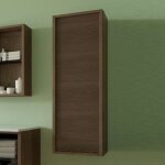 Colonne suspendue r�versible lag - aspect marron glac� 120 cm - 3 �tag�res