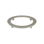 Collerette bouton d35 painted inox look pour hotte ikea