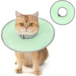 Collerette pour chat anti - l�chage, collerette de confort pour chaton anti - grattage t�te, ajustable ...