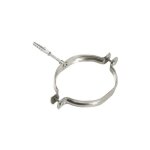 Tuttacasa - collier de raccordement en acier inoxydable 8 cm avec cheville de 0, 6 mm d'e'paisseur pour ...