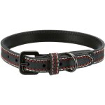 Collier cuir l - xl 52 - 61 cm / 30 mm anthracite pour chien - trixie