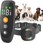 Collier de dressage pour chien avec t�l�commande, collier antichoc rechargeable et �tanche ip68 avec ...