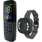 Collier de dressage vibrant - port�e 800 m�tres, rechargeable, avec 3 modes lumi�re led / son / vibration ...