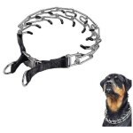 Collier �trangleur pour dressage de chiens, colliers coulissants r�glables en acier inoxydable 4. 0mmx60cm ...