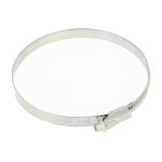 Collier inox crémaillère emboutie b. pleine 12mm Ø110 à 130 Collier inox crémaillère emboutie b. pleine 12mm Ø110 à 130