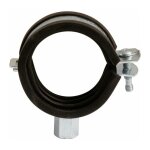 Collier isophonique � charni�re zingu� blanc simple - tube diam�tre 33 � 35 mm - s�rie lourde