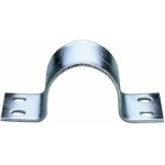 Collier de m�t en acier galvanis� 42 mm - fixation poutre antenne tv tnt - argent